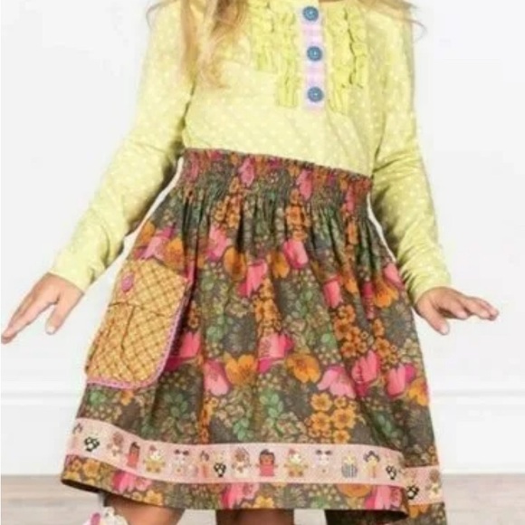 ❌SOLD❌ Matilda Jane Size 2t 2 Make Believe As A Princess Dress Fall Polka Dots - Picture 2 of 9